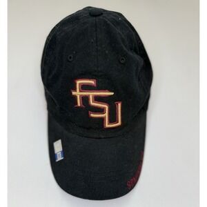 Florida State Seminoles FSU Black Adjustable Cap Hat